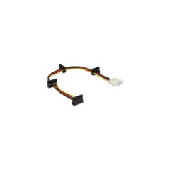 Adapter cable 4-pin (5.25') male to 4x SATA 15-pin female