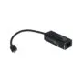 Adapter USB-C to Gigabit LAN RJ45 1000 Mbps Inter-Tech ARGUS - IT-811 - Black, USB-C, Gigabit