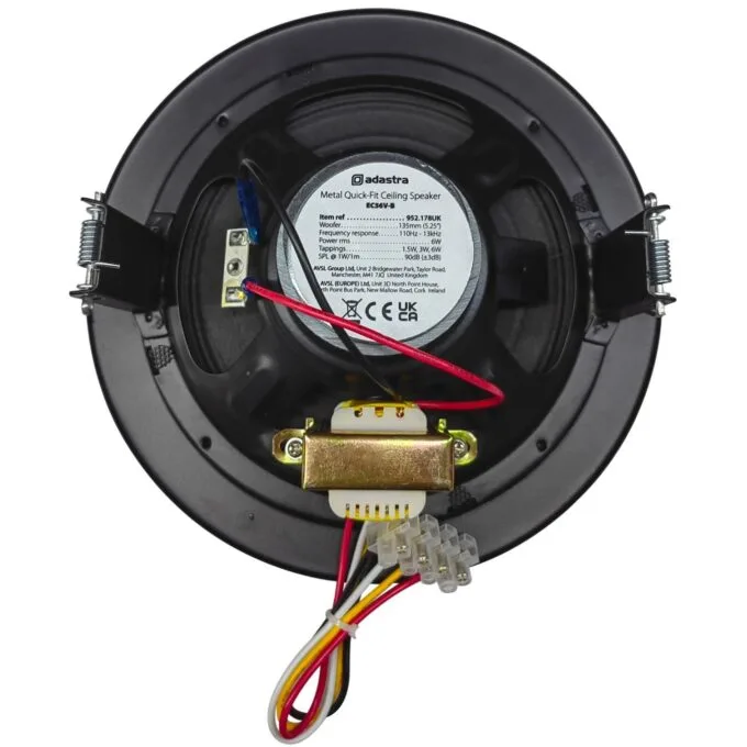 Adastra Ceiling Speaker - EC56V-B - Ceiling Speaker 5'' 6W Black 952.178UK — image 2