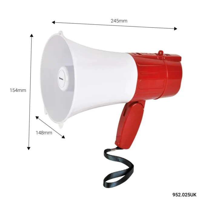Adastra Rechargeable Megaphone - 952.025UK - USB+Looper — image 4