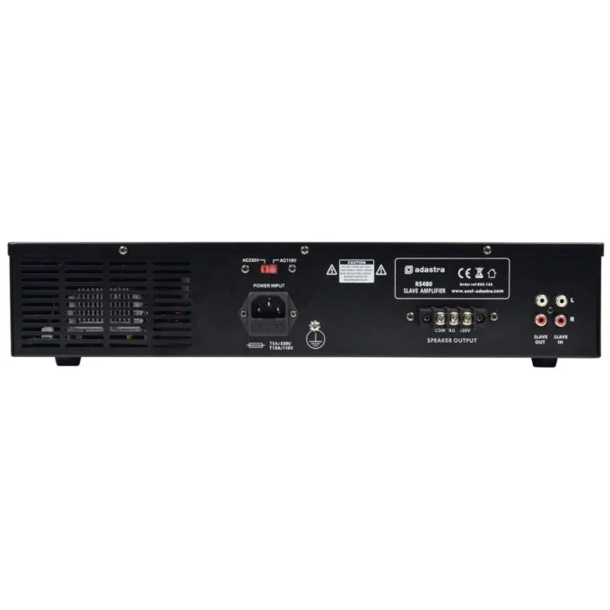 Adastra Slave Amplifier - RS480 - 100V Slave Amplifier 480W 953.123UK — image 2