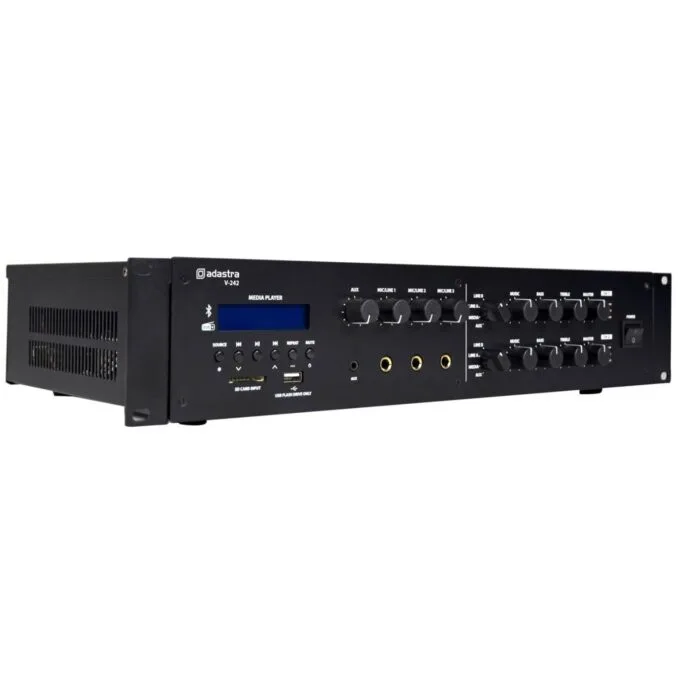 Adastra V-242 100V Amplifier - 953.252UK - 2x240W FM USB SD BT — image 3