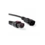 AK5033 1m C13 LOCKABLE TO C14 POWER EXTENTION CABLE BLACK IEC LOCK