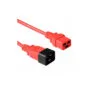 AK5091 3m C19 F TO C20 M POWER EXTENTION CABLE RED, ACT