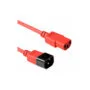 AK5104 0.60m C13 TO C14 POWER EXTENTION CABLE RED ACT
