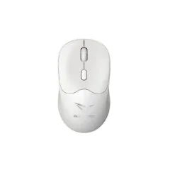 Alcatroz AirMouse Duo 6 Wireless & Bluetooth Rechargeable Silent Click Mouse White