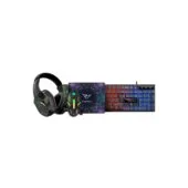 Alcatroz X-Craft - 4in1 Gaming Set Keyb+Mouse+Mat+H set BASECAMP Black