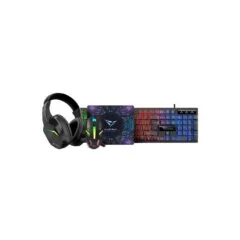 Alcatroz X-Craft - 4in1 Gaming Set Keyb+Mouse+Mat+H set BASECAMP Black