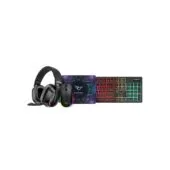 Alcatroz X-Craft 4in1 Gaming Set Keyb+Mouse+Mat+Headset Rechargeable Nexus Black