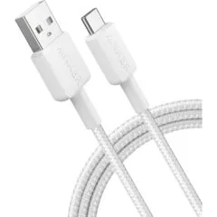Anker 322 USB-C to USB-C Braided Cable 6ft White