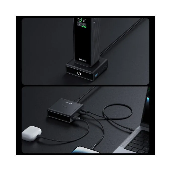 Anker Charging base 4-in-1 100W f. Prime PowerBank 1 x USB-A 2 x USB-C 1 x Ladepad black — image 2