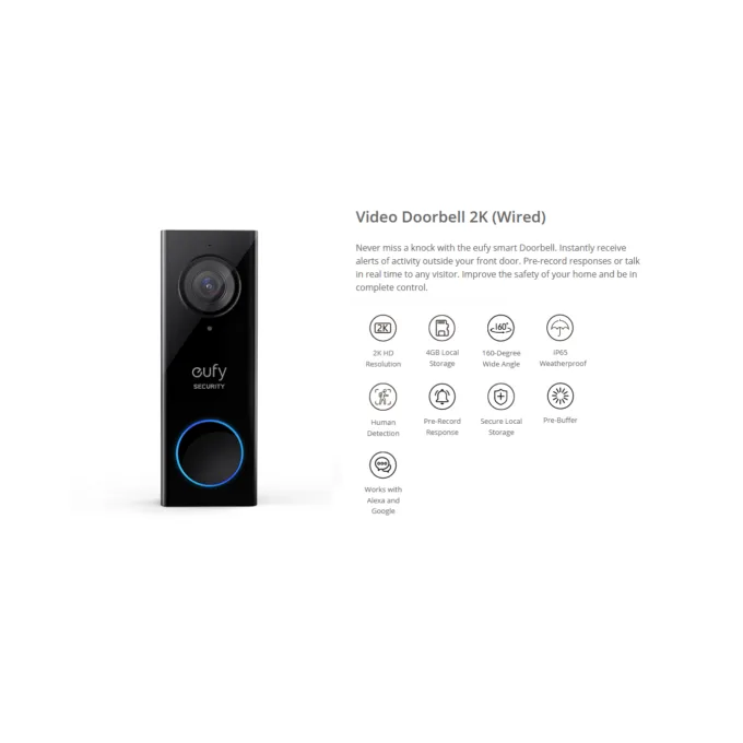Anker Eufy Video Doorbell 2K With Home Base - 2K With Home Base — image 9