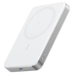 ANKER MagGo PowerBank 10.000mAh Slim weiss magnetische Powerbank im ultra-schlanken Design fuer iPhone 12 und hher un...