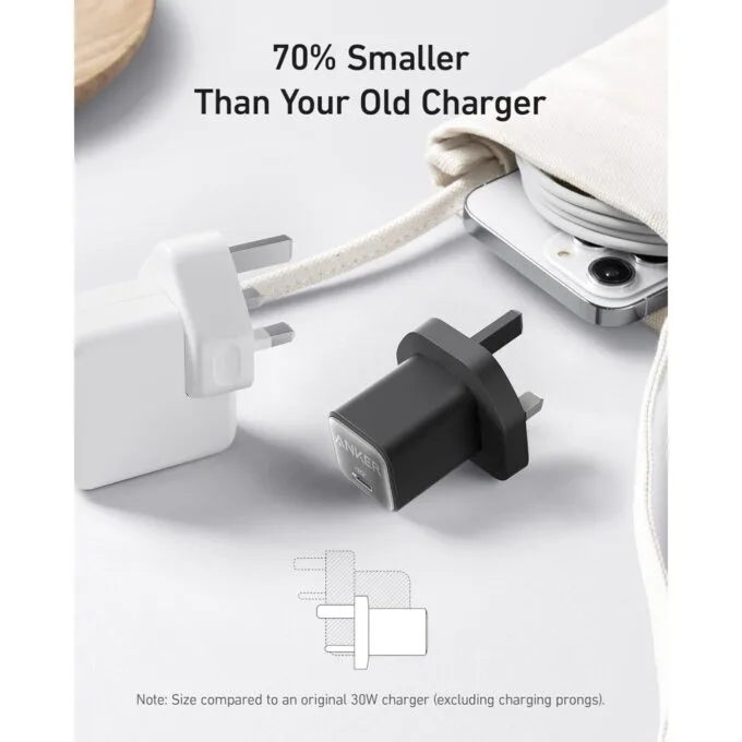 Anker Mobile Charger Wall 30W USB-C Nano 3 - 511 - Black — image 3