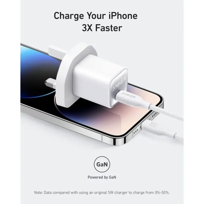 Anker Mobile Charger Wall 30W USB-C Nano 3 - 511 - White — image 2