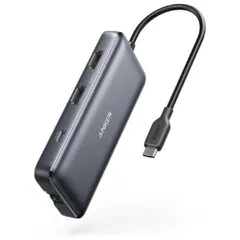 Anker Work USB-C Hub - 8in1 - 2xHDMI,GB,SD,PD100W