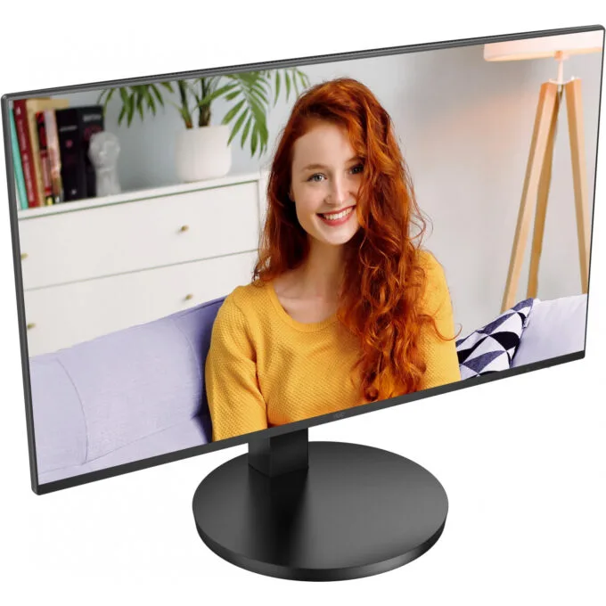 AOC 24B3CF2 - 23.8" FHD IPS Monitor - 100Hz, 1ms, USB-C (PD 65W), HDMI, Built-in Speakers, Black — image 4