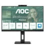 AOC 24P3CW - 23.8in IPS Full HD Monitor, 75Hz, 4ms, USB-C 65W, HDMI + 2x DP, Built-in Webcam, Black