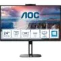 AOC 24V5CW BK 23.8 inch Monitor - 24V5CW - Black, HDMI, DisplayPort, USB