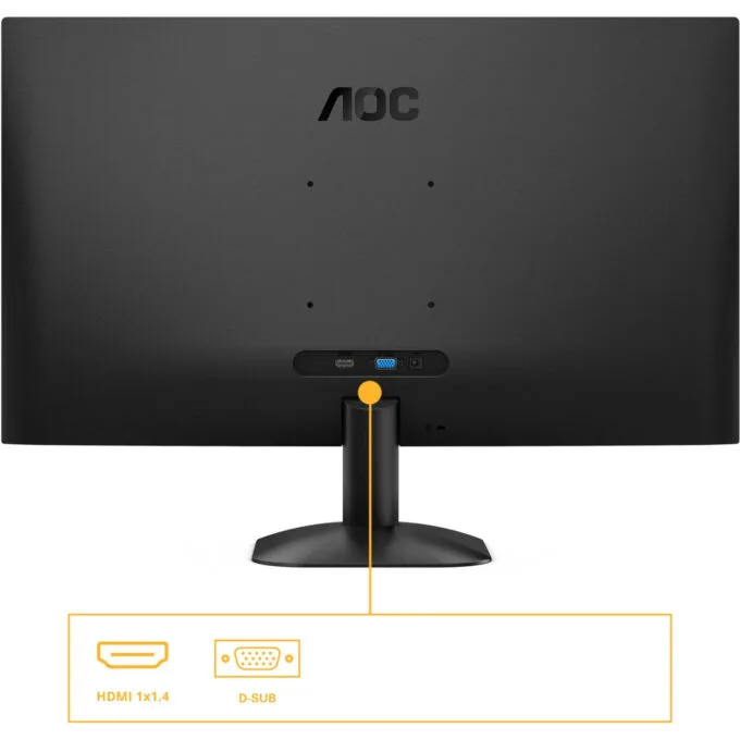 AOC 27B31H - 27 inch Full HD IPS Monitor - 1920x1080, 120Hz, 4ms GTG, HDMI 1.4 & VGA, Black — image 6