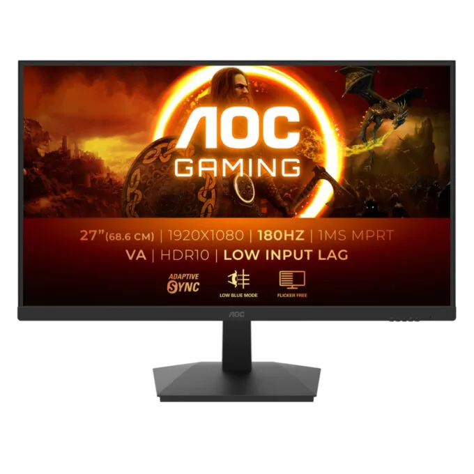 AOC 27G15N2 - 27-inch FHD 180Hz 1ms VA Gaming Monitor, HDR10, AdaptiveSync — image 1