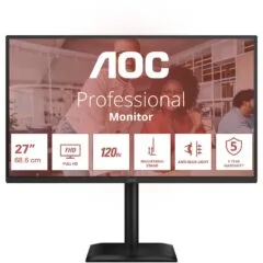 AOC 68.6cm (27') - 27E4CV - 16:09 HDMI+DP+USB-C lift Black