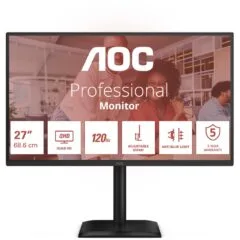 AOC 68.6cm (27') - Q27E4CV - 16:9 HDMI+DP+USB-C Lift Black