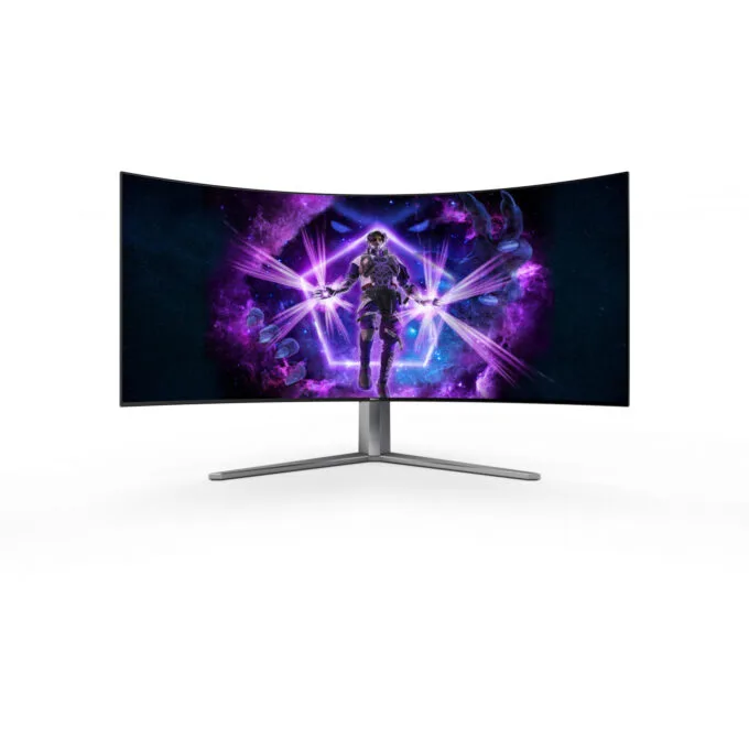 AOC AGON PRO AG456UCZD - 45" Curved OLED UWQHD (3440x1440), 240Hz, 0.03ms, HDR10, USB-C PD 90W - Black — image 2