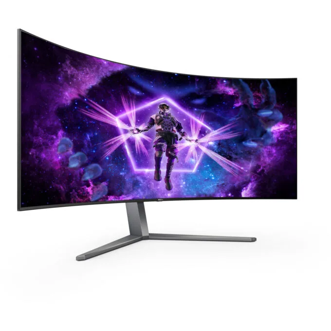 AOC AGON PRO AG456UCZD - 45" Curved OLED UWQHD (3440x1440), 240Hz, 0.03ms, HDR10, USB-C PD 90W - Black — image 11