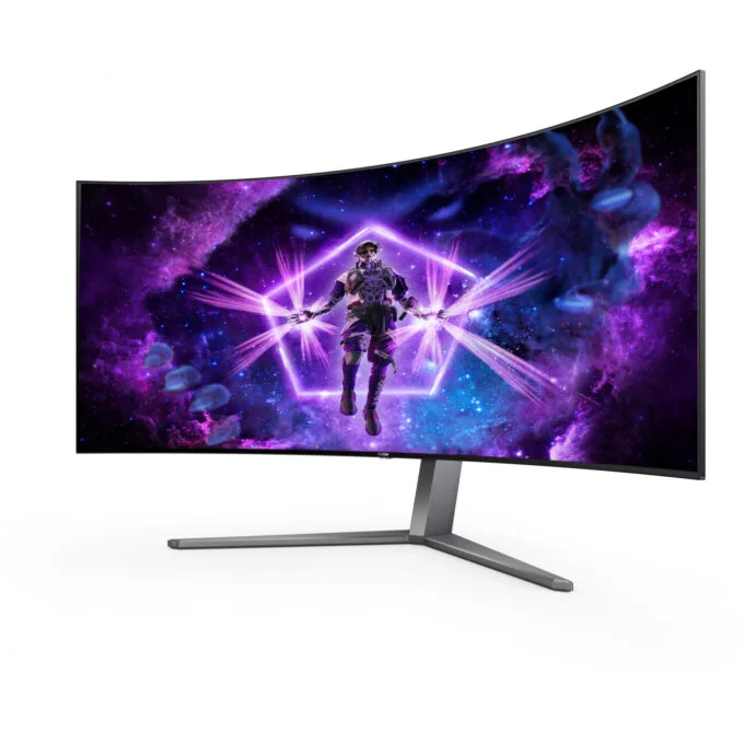 AOC AGON PRO AG456UCZD - 45" Curved OLED UWQHD (3440x1440), 240Hz, 0.03ms, HDR10, USB-C PD 90W - Black — image 9