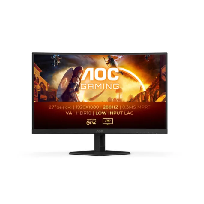 AOC C27G4ZXE 27in FHD Curved 1500R VA Gaming Monitor 280Hz — image 1