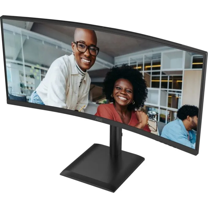AOC Monitor - CU34E4CV - 86.0cm (34') 21:9 2xHDMI+DP+USB-C Curved Black — image 3