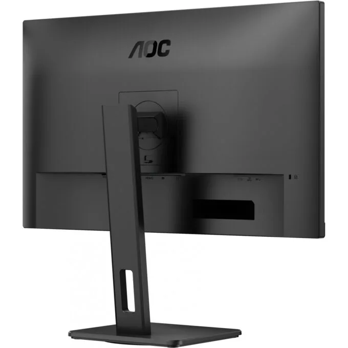 AOC U27E3UF - 27in 4K (3840x2160) IPS LED Monitor, 4ms GTG, 60Hz, Height-Adjustable, Black — image 3