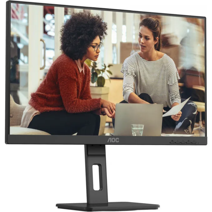 AOC U27E3UF - 27in 4K (3840x2160) IPS LED Monitor, 4ms GTG, 60Hz, Height-Adjustable, Black — image 10