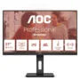 AOC U27E3UF - 27in 4K (3840x2160) IPS LED Monitor, 4ms GTG, 60Hz, Height-Adjustable, Black