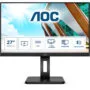 AOC U27P2CA - 27" 4K UHD IPS Monitor - 3840x2160, 60Hz, 4ms, USB-C PD65W, DP1.2 & HDMI2.0, Pivot/Height Adj, Black