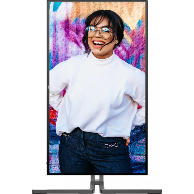 AOC U27U3CV 4K Nano IPS Monitor - U27U3CV - Black, 27 inch, 3840x2160, 60 Hz, HDR400, USB-C PD 96 W, 2x HDMI 2.0, DP 1.4 — image 13