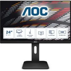 AOC X24P1 24" WUXGA IPS 1920x1200 4ms 60Hz HDMI/DP/VGA USB Hub - Black