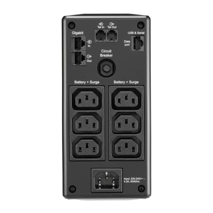APC Back-UPS BR900MI 0.9kVA 540W Line-Interactive UPS 230V Black LCD — image 2