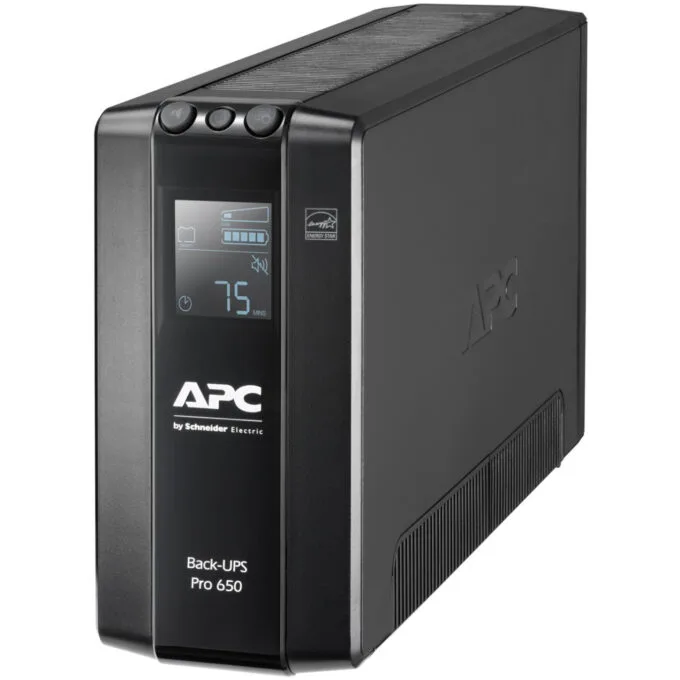 APC Back-UPS Pro BR650MI 650VA/390W Line-Interactive UPS AVR LCD Black — image 2