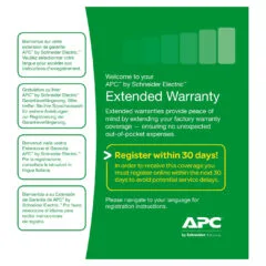 APC Ext.Warranty 3Yrs 24 7
