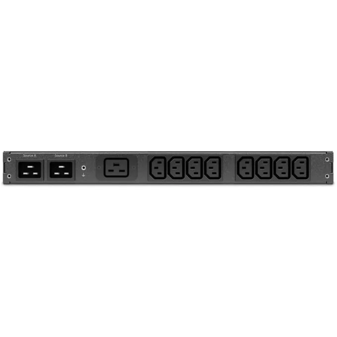 APC NetShelter Automatic Transfer Switch AP4423A - 1U, Black - 9 Outlets — image 2