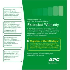 APC Warranty Extension - WBEXTWAR3YR-SP-04 - 3 Year Coverage