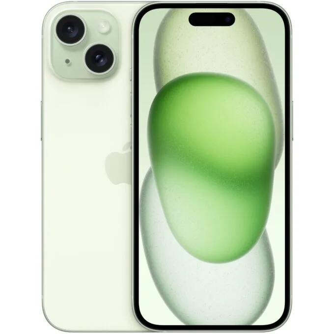 Apple iPhone 15 - - Green, 256 GB, A16, 6-core, 6.1-inch display, 5G — image 1