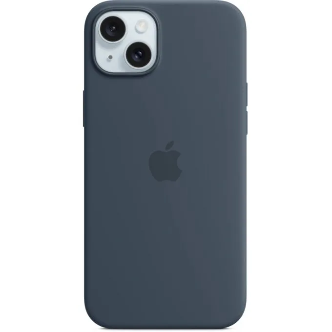 Apple iPhone 15 Plus Silicone Case with MagSafe - Storm Blue — image 1