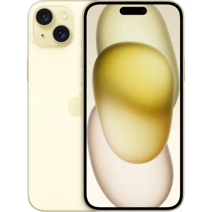 Apple iPhone 15 Plus - Yellow, 128 GB, A16, 6.7in display — image 1
