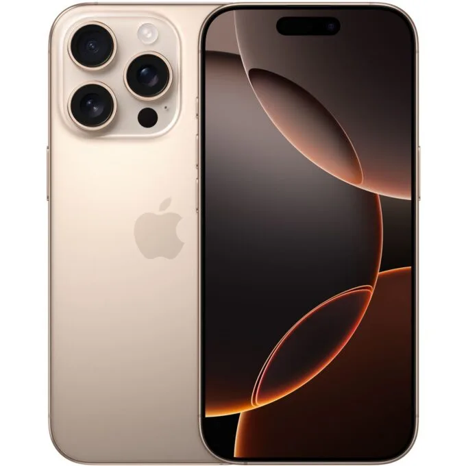 Apple iPhone 16 Pro 128GB Desert Titanium - 6.3in LTPO OLED, 48MP Pro Camera, A18 Pro — image 1