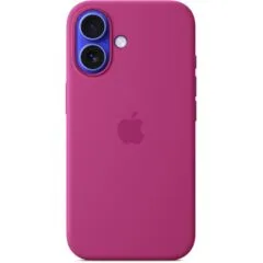 Apple iPhone16 Silicone Case with MagSafe - iPhone16 - Fuchsia