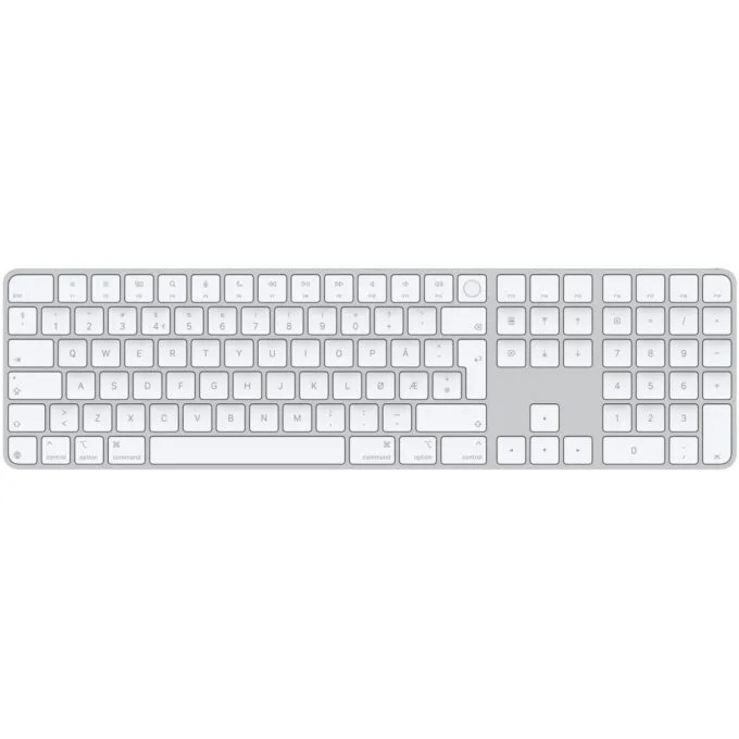 Apple Magic Keyboard with Touch ID and Numeric Keypad - Norwegian layout - White keys — image 1