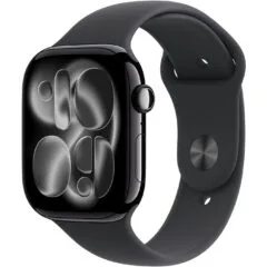 Apple Watch S11 Aluminum 46mm - S11 - Diamond Black, Black Sport Band, S/M